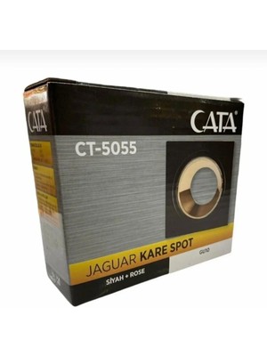 Cata Jaguar Tekli Kare Spot CT-5055 (Siyah Kasa-Bakır) Ampulsüz