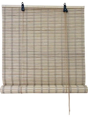 Koçtaş Stilera Ahşap Stor Perde Krem 150X180 cm
