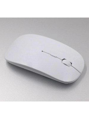 Epilons Ultra Ince USB Bilgisayar Pc Dizüstü Masaüstü Kablosuz Mouse (Beyaz)