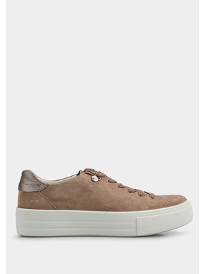 Legero Bej Deri Kadın Sneaker
