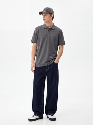 LTB Basic Pike Polo Yaka Antrasit T-Shırt