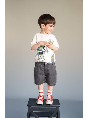 DeFacto Pamuklu Denim Şort Erkek Bebek G7553A526SM
