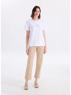Discovery Expedition D6SL-PNT3541 Bej Kadın Chino Pantolon