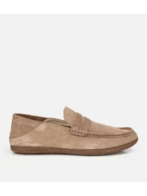 Hotiç 02AYH319710A340 ERKEK Süet Deri Açık Kahverengi Comfort Loafer Ayakkabı