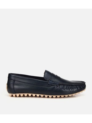 Hotiç 02AYH322770A680 ERKEK Deri Lacivert Comfort Günlük Loafer