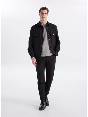 Fabrika Siyah Erkek Jogger Çizgili Pantolon F6SM-PNT 2601