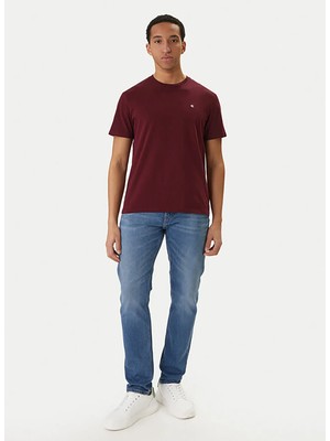 Calvin Klein Jeans Mavi Erkek Straight Yıkamalı Denim Pantolon LV04RF949GEFD Mavi Denim Pantolon