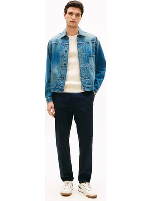 Tommy Hilfiger Lacivert Erkek Denim Ceket MW0MW418781BA_TRUCKER Jkt Type 1 Ma