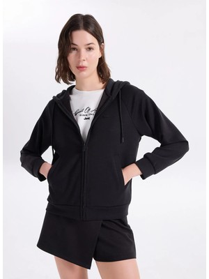 Jeep Siyah Kadın Sweatshirt J5SL-SWT7038