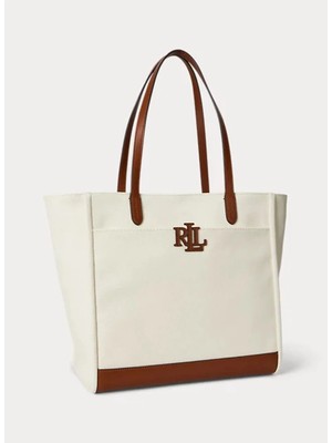 Lauren Ralph Lauren Taba - Krem Kadın Omuz Çantası 431982234003