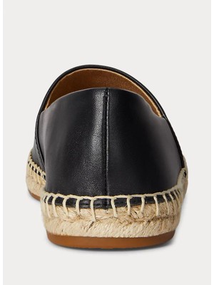 Lauren Ralph Lauren Siyah Kadın Deri Espadril 802P04415001