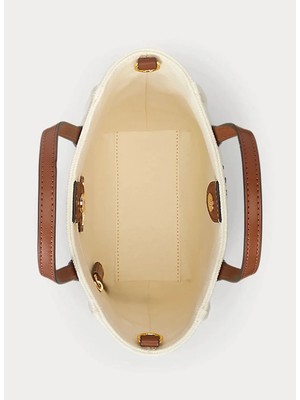 Lauren Ralph Lauren Taba - Krem Kadın El Çantası 431982235003