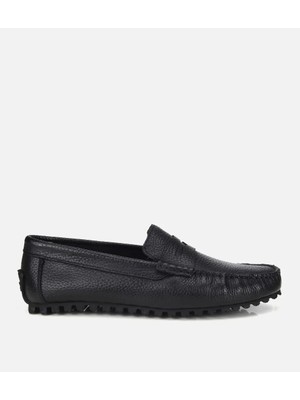 Hotiç Erkek Deri Siyah Comfort Günlük Loafer