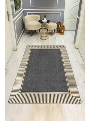 NEWORA Modern Desenli Dijital Baskı Kaymaz Taban Halı H0956