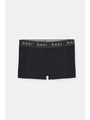 Dagi Siyah Boxer Erkekler İçin 3XL Beden Modern Desen ve Rahat Paça Tipi