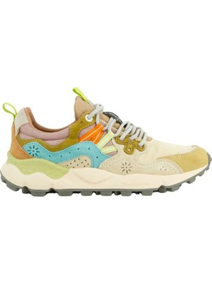 Flower Mountain Çok Renkli - Haki Kadın Deri Sneaker 2017817