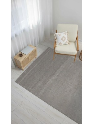 Sultan Halı Dream Color Gri  Yumuşak Yüzeyli Kaymaz Makinede Yıkanabilir Halı