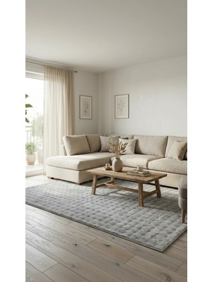 Sultan Halı Dream Soft Gri Yumuşak Yüzeyli Kaymaz Makinede Yıkanabilir Halı