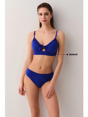 Suwen Toparlayıcı Balenli Bralet Bikini Üst