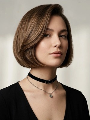 Jivva's Collection Siyah Kadife Gümüş Rengi Zincirli ve Halka Detaylı Choker Kolye. Kalp Sallantılı Detayla.