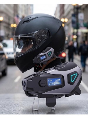 tp Motosiklet Kask Bluetooth Kulaklık Uzun Pil Ömrü Kamera ve Sesli Komut Destekli - Lisinya