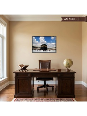 Akıllı Kağıt Yapışkanlı Kabe Tablo Dini (Model- 6)