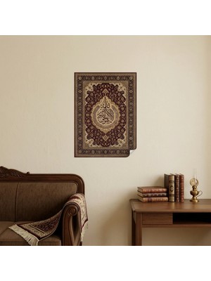Akıllı Kağıt Statik Tutunma Özellikli Tablo - Poster Halı Desen (Model-11)