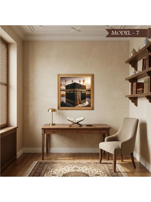 Akıllı Kağıt Yapışkanlı Kabe Tablo Dini (Model- 7)