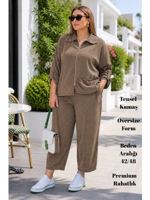 Cedy Denim Cedy Denım -Premium Tensel Takım – Dökümlü Rahat Oversize Şıklık
