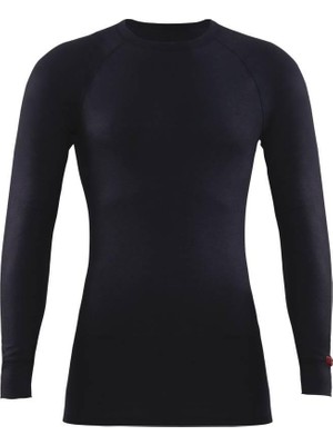 BLACKSPADE Unisex Siyah Sıfır Yaka Uzun Kol Thermal %49 Viskoz %49 Polyester Cinsiyet: Erkek