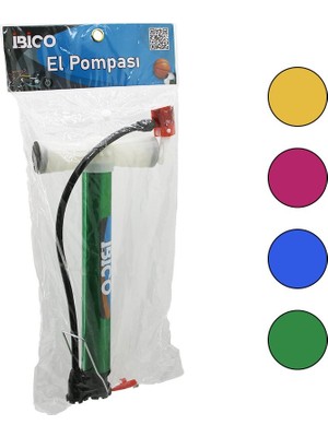 Die Grup Iran El Pompası  Metal Gövde   Plastik Kol - Altlık   30CM   Top - Bisiklet - Motor (5496)