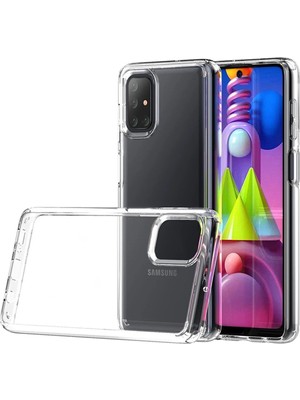 Zenvia Mey Ithalat®  Samsung Galaxy M51 Kılıf Lüx Şeffaf Silikon