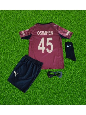 Moda 26/27 Sezonu Victor Osimhen Galatâsarây Bordo Deplasman Çocuk Forması 4 Lü Set