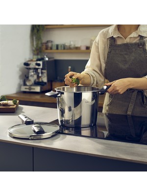 Fissler Vitaquick Elemental Düdüklü Tencere 6 Litre Paslanmaz Çelik Tekli Kullanım İçin