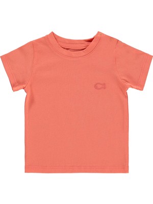 Civil Baby Balık Nakışlı 6-18 Ay Tişört - Kırmızı
