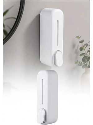 Omilife Sıvı Sabunluk Duvara Monte Manuel Dispenser Banyo Şampuan Sabunluk Duş Jel Aparatı