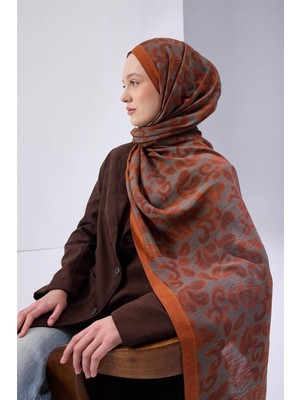 Silk Home Urban Hours Harmony Yeşil Gri Mayda Şal 190X70