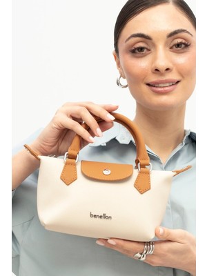 Benetton Kadın Çapraz Çanta BNT1832 Bej Camel