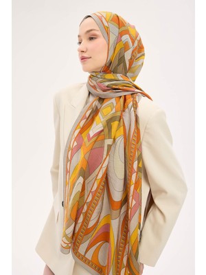 Silk Home Urban Hours Lora Desen Açık Gri Mayda Şal 190X70