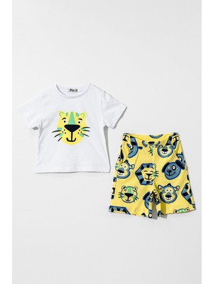 Hause Kids 2-5 Yaş Cool Owen Erkek Çocuk Takım-Ekru