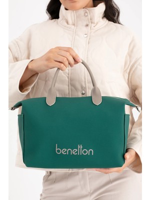 Benetton Kadın Kol Çantası BNT1678 Zümrüt Koyu Taş