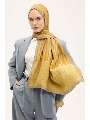 Silk Home Urban Hours Orya Pastel Sarı Mayda Şal 190X70