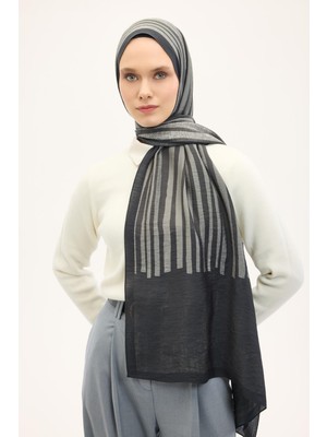 Silk Home Urban Hours Orya Siyah Mayda Şal 190X70