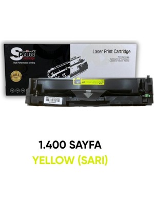Sprint S-Print Gold Serisi CF402A (201A) / CRG-045 Sarı Toner (1.4k*)