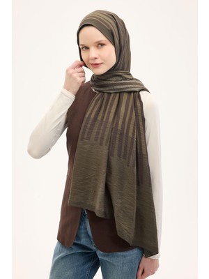 Silk Home Urban Hours Orya Haki Mayda Şal 190X70