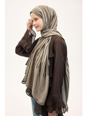Silk Home Urban Hours Orya Haki Mayda Şal 190X70