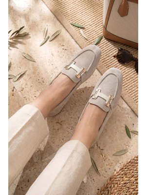 Stilbagshoes Wendi Ithal Toka Detaylı Kadın Günlük Ayakkabı Bej