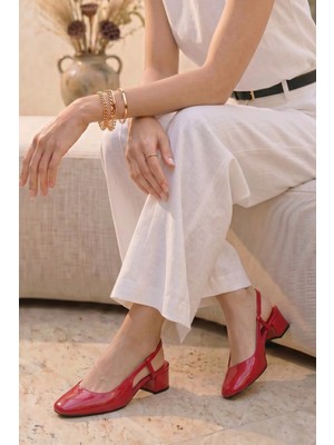 Stilbagshoes Bridget Yuvarlak Burun Kadın Günlük Ayakkabı Kırmızı