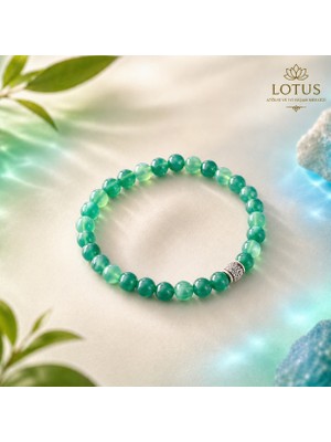 💎 Doğal Akik Taşı Bileklik – Mavi & Yeşil Akik Premium Unisex Tasarım | Lotus Atölye ve İyi Yaşam Merkezi