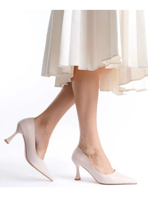 modaiconu Kadın Mat Bej Stiletto TR08MS27J